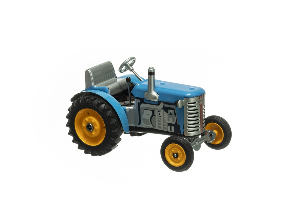 Traktor Zetor blau m Kovap-Neuheit 2019 381-blau Blechspielzeug METALLFELGEN 