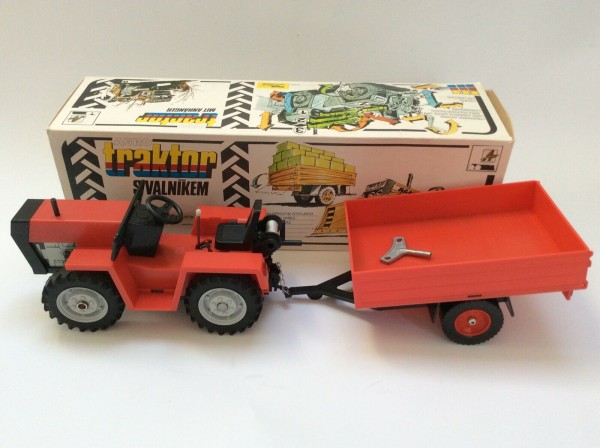 KOVAP KADEN KDN Agro Traktor Modell 90 mit 2-Achsanhänger und Karton