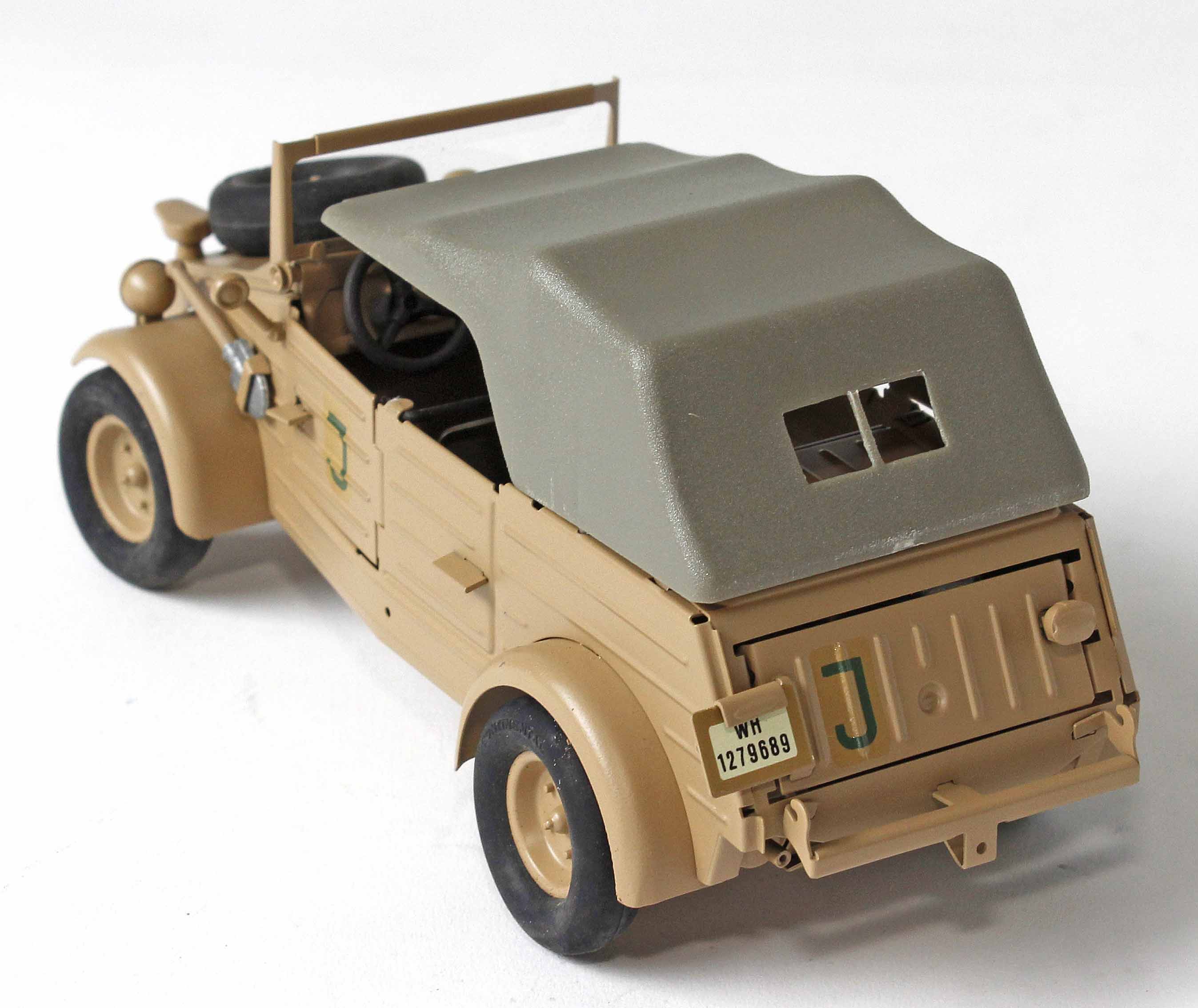 alter Gonio Militär Blech mimikry VW Kübelwagen Typ 82 für 7cm Massesoldaten OVP 