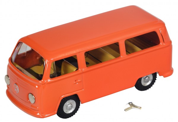 1:34-39 NEU Nex 12196 VW T2 Bus orange mit Rückzugmotor Maßstab ca ° 