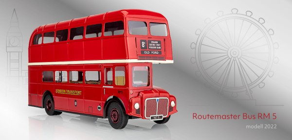 KOVAP London Bus Doppeldecker Bus Routemaster RM 5 Blechspielzeug 1:36 Neuheit 2018