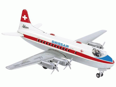 Schuco Flugzeug Elektro Radiant 5600 "Swiss Air" Ansicht rechts